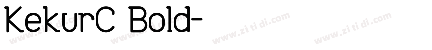 KekurC Bold字体转换